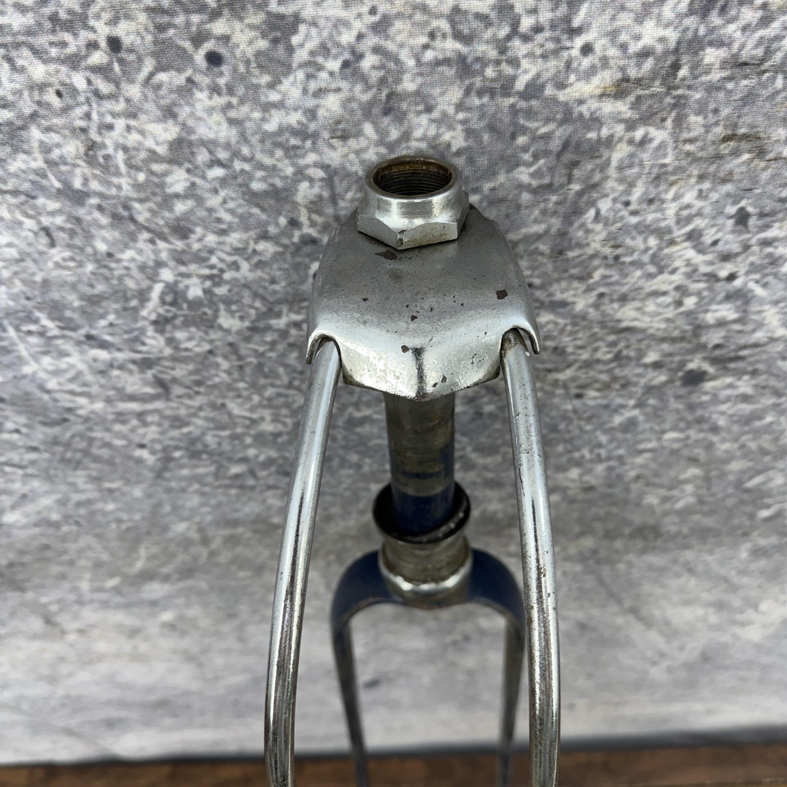 Vintage Cruiser Truss Rod Fork 26 in 1 In Threaded Brace Balloon Tire Blue