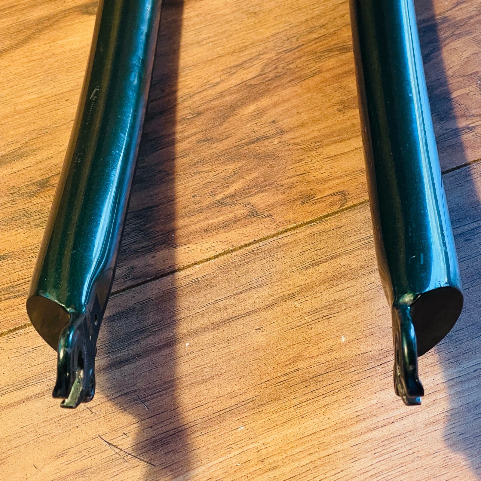  1-inch 1” Threaded Rigid MTB Fork 26 182 Steerer 395 AtoC Green Chromoly