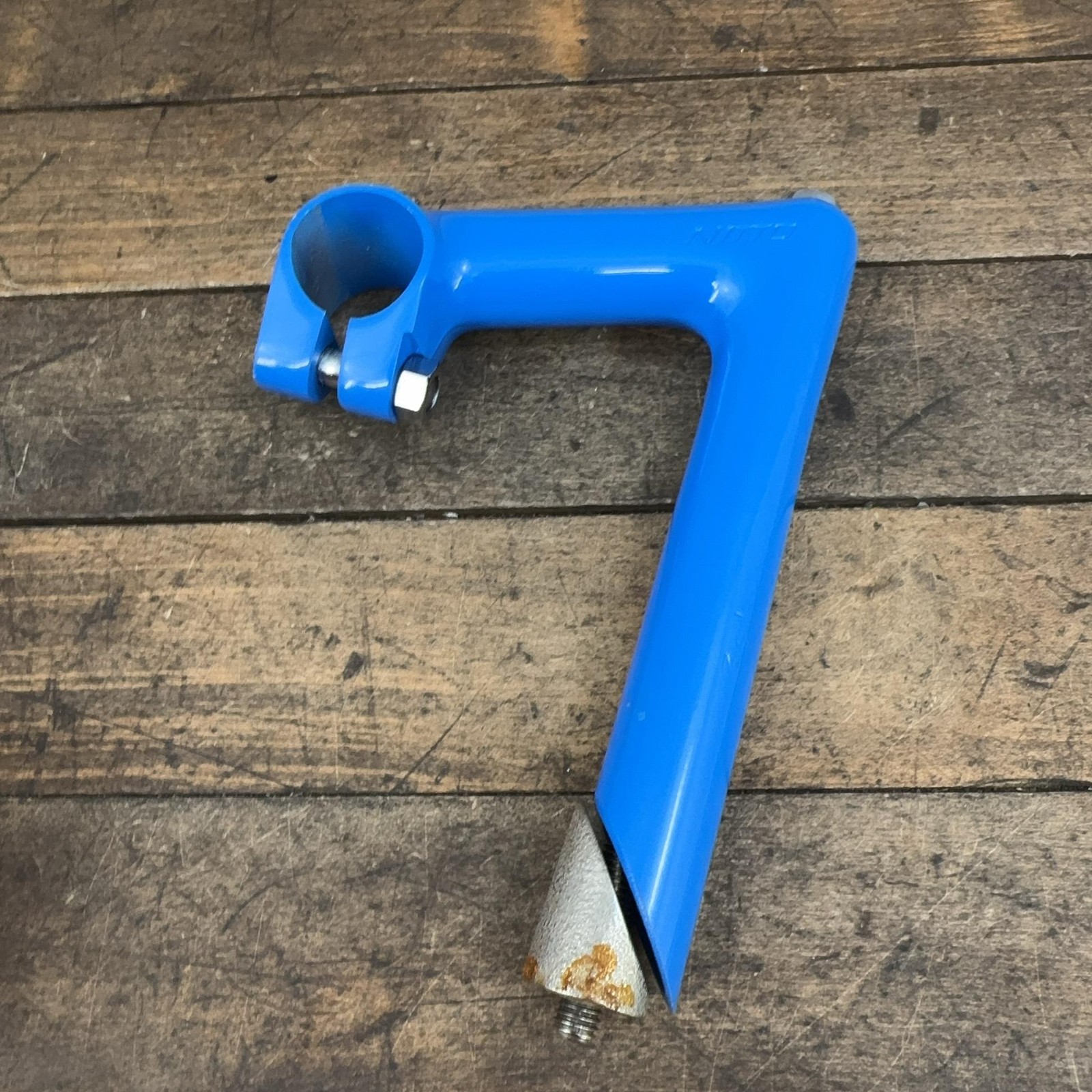 Vintage Nitto Blue Quill Stem 22.2 Quill 26 Mm Clamp 90mm NOS Alloy Japan 80s