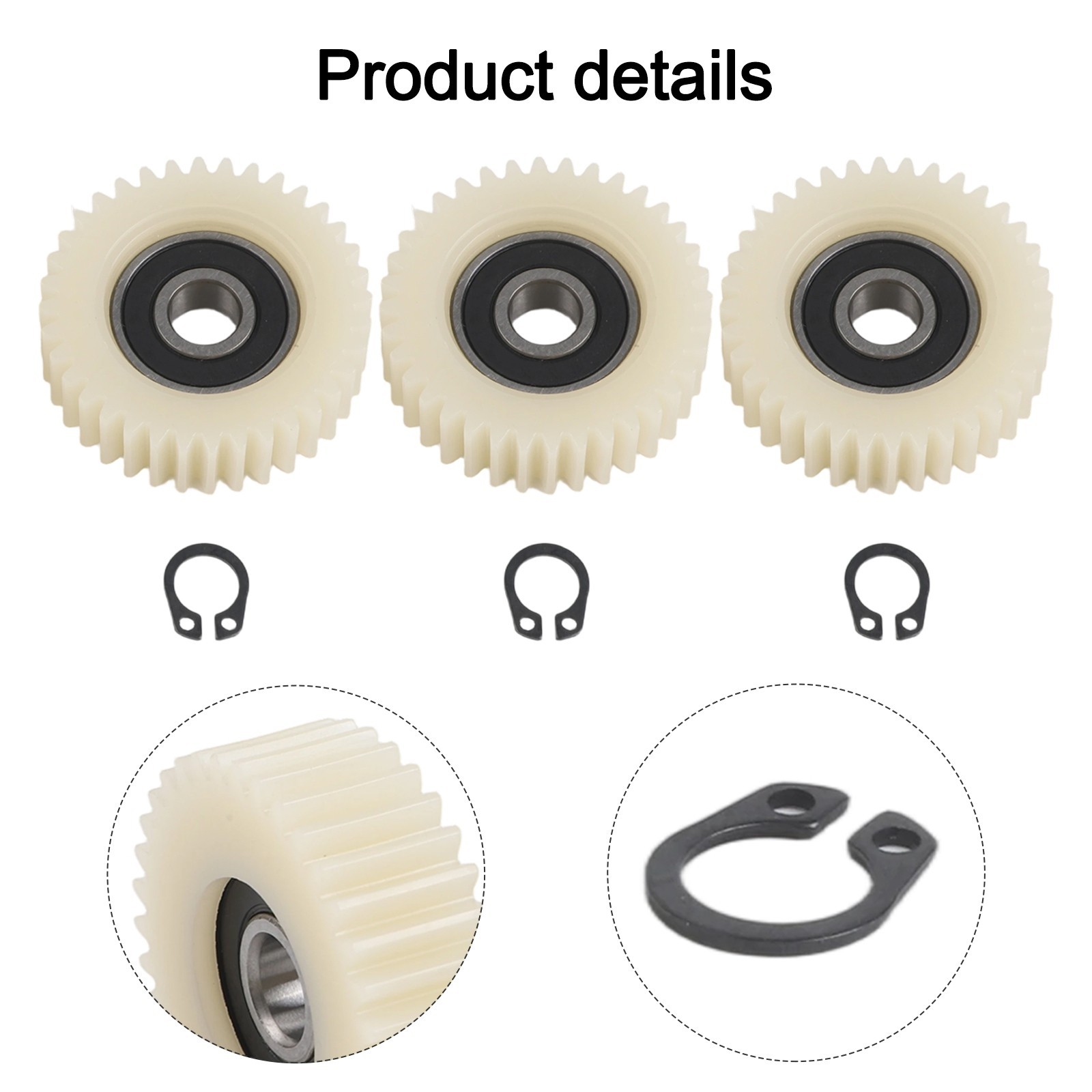 Motor Gear Gears With Bearings W/ Bearing 3Pcs Hub Motor Planetary Gears