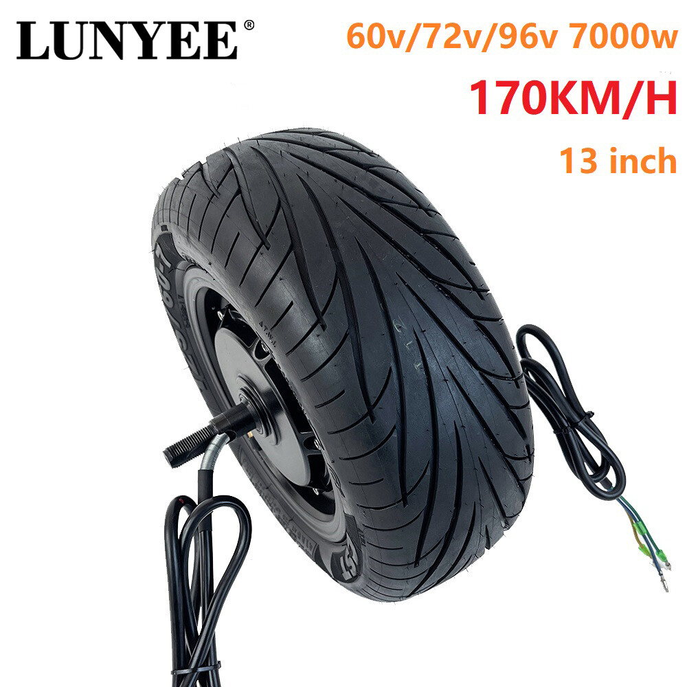 13 inch Electric Citycoo Motor 170km/h High Speed 60V 72V 96V 7000W Hub Motor