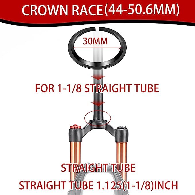 JESSICA 44-56mm Sealed Bearing Headset MTB Road Bike for Tapered Fork Frame Part