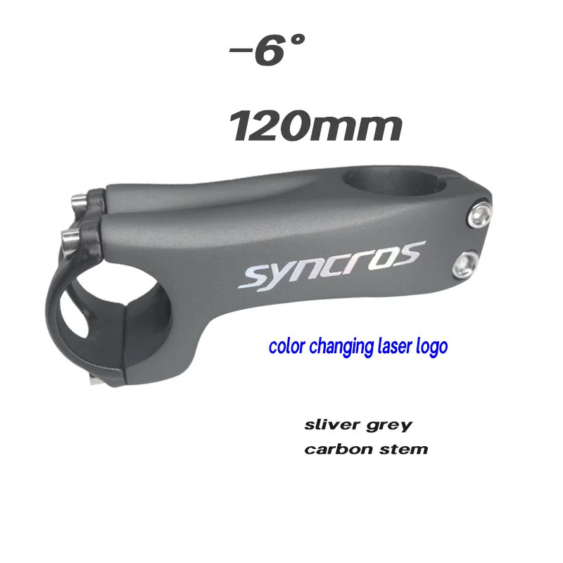 Angle -6 / -17 Degree Carbon Road Mountain Bike Stems handlebar 31.8×70-130MM