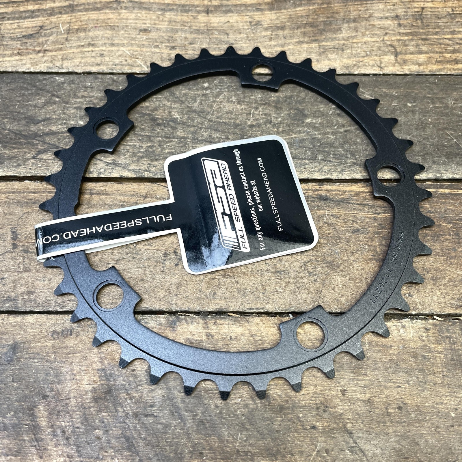 FSA 39T Chainring 130 BCD 5-Bolt Black Aluminum Road Bike N10/11 39 Tooth