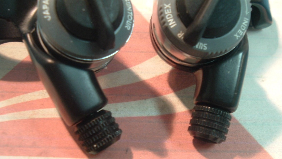 Suntour Japan XC-Sport 6-Spd Thumb Shifters MTB NEW/NOS Cables/Housing- Mint+