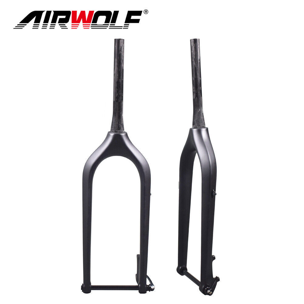 26er Carbon Fat Bike Fork Snow Beach MTB Bicycle Tapered Forks Fit 5.0″ Tire