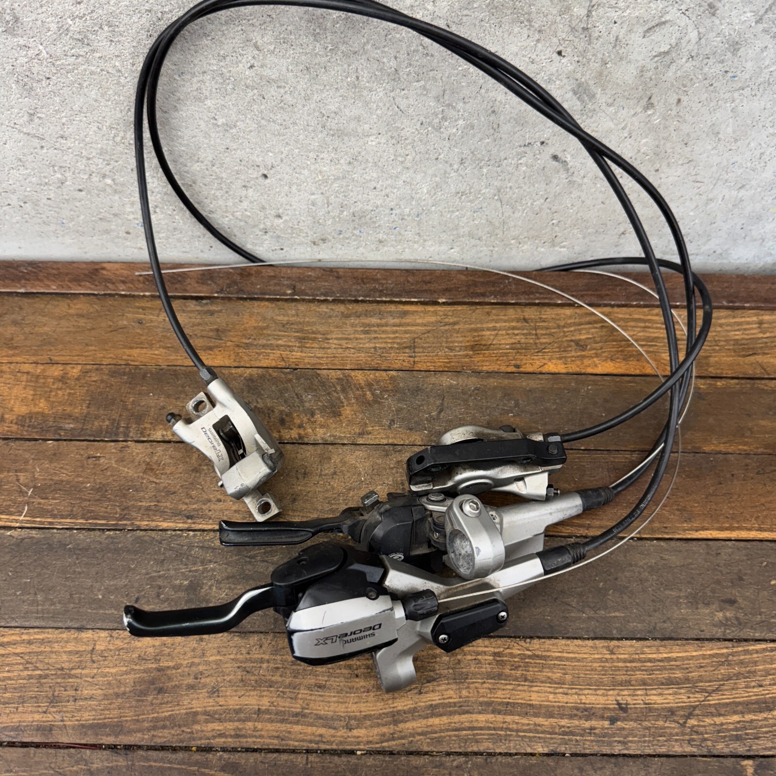 Vintage Shimano Deore LX ST-M585 9s Shifter BR-M585 Hydraulic Disc Brake Set 9