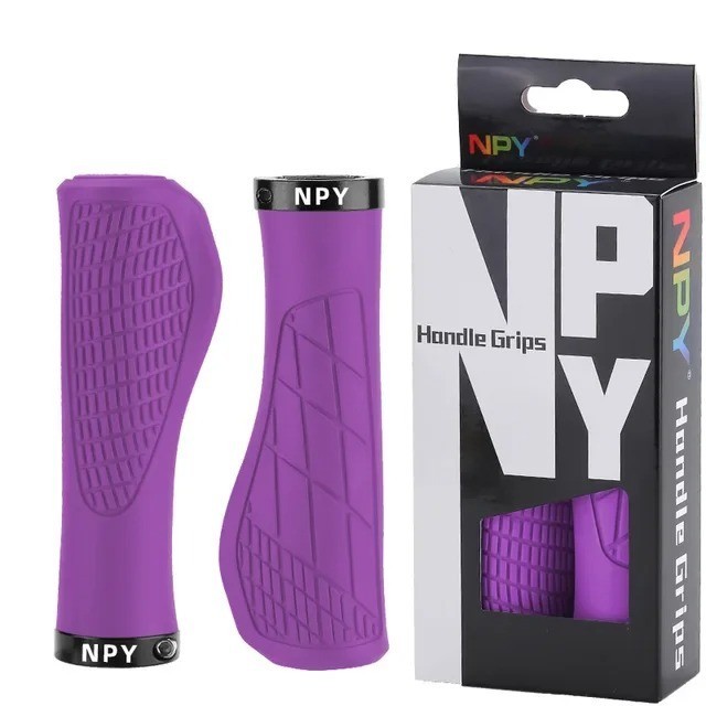 Bicycle Handlebar Grips Rubber MTB Grips Lock-on Grip Shockproof Anti-slip Mount