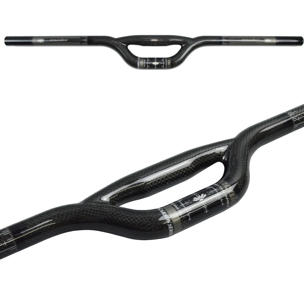 25.4/31.8mm MTB Handlebar Carbon Fiber Folding Mountian Bike Rise Bar 580-740mm