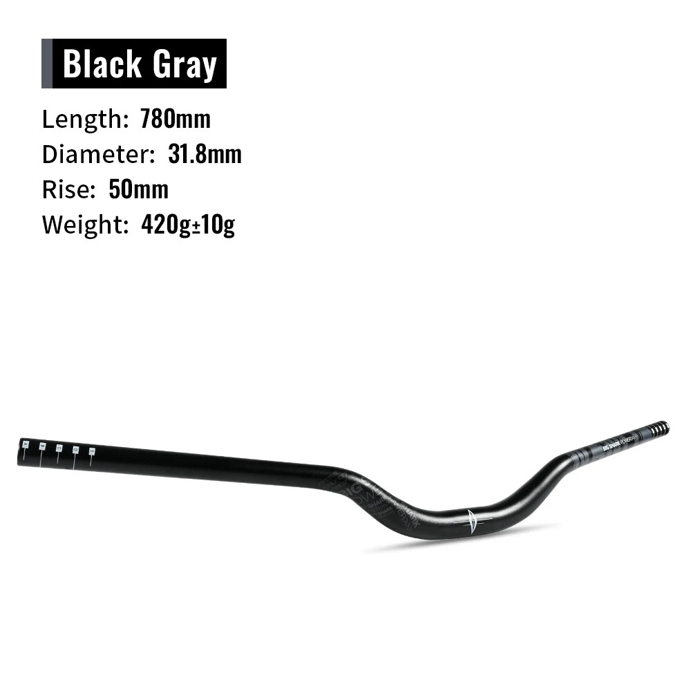 50MM Bicycle Rise Handlebar T Swallow Handlebar 31.8*780mm Backsweep 9 Degree