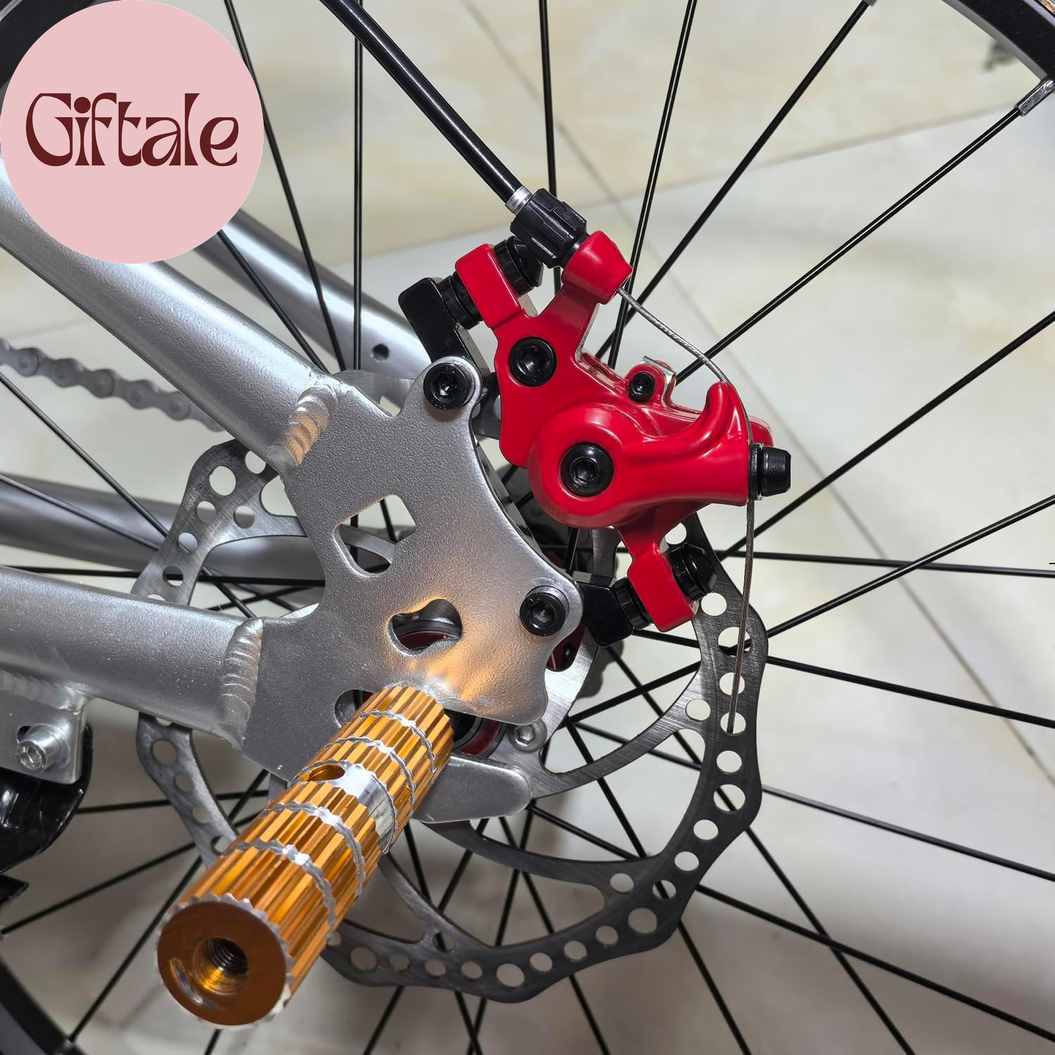Bike Disc Brake Kit,Bike Front and Back Disc Brake Kit-Calipers,2 Pcs Stainless
