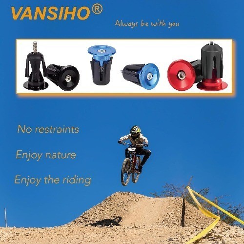 Bike Handlebar Ends Caps with ScrewColor: Black Color: Black