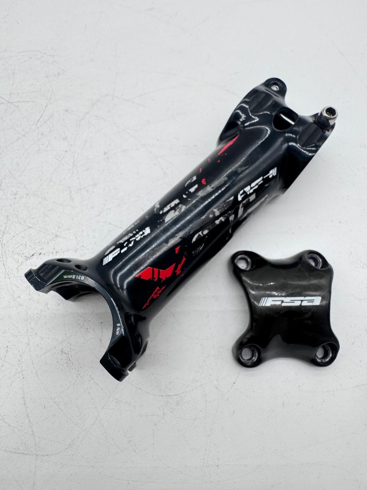 Full Speed Ahead FSA SL-K 1-1/8″ 120mm 31.8mm Clamp 6° Bicycle Stem Carbon Cap