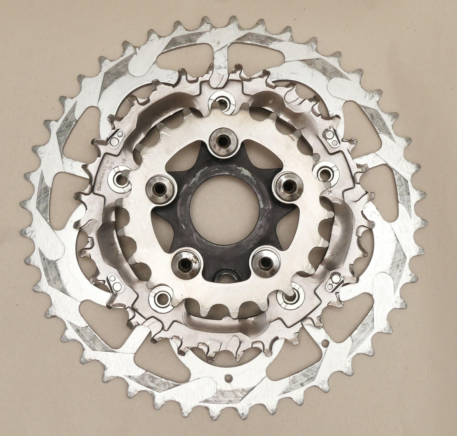 Cook Bros. Racing F-Series Cranks 94/58mm BCD Black Spider w/ Ramped Chainrings