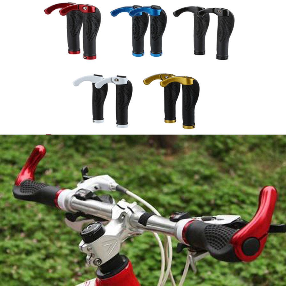 Bike Grips Rubber Mountain Bicycle MTB Handlebar Ergonomic Cycling Lock On Bar