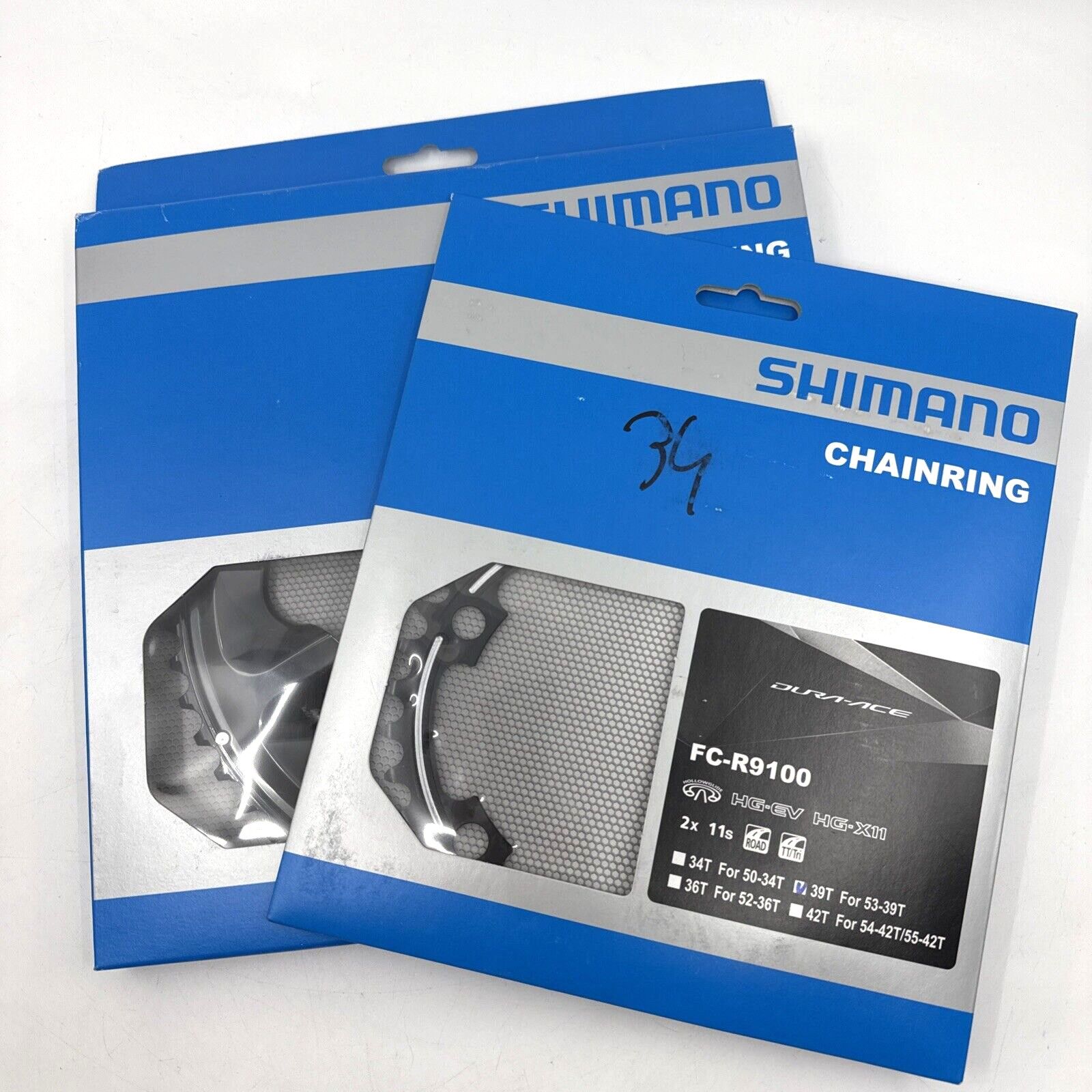 NEW Shimano DURA-ACE R9100 50/34t 4-Arm 110mm BCD 11-Speed Compact Chainring Set