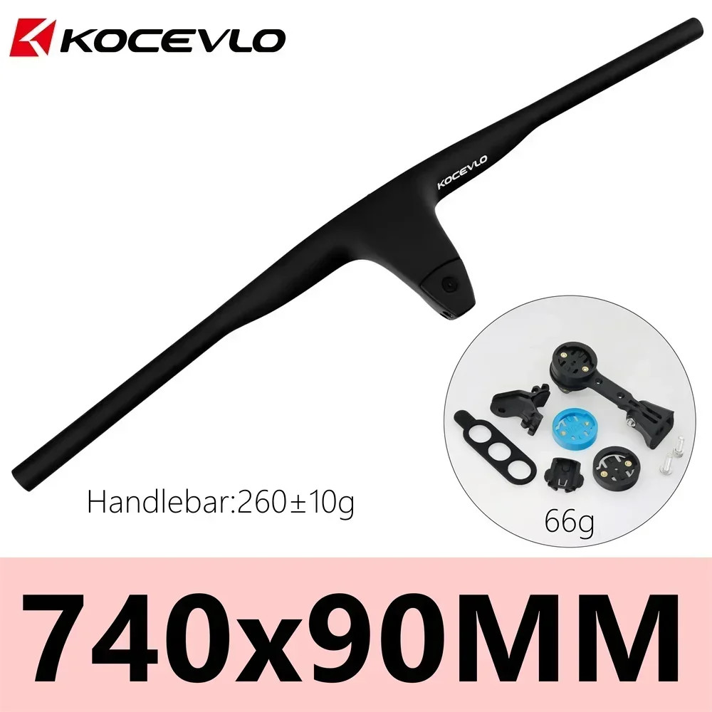 Full Carbon Fiber Integrated Mountain Bike Handlebar -17 Degree 50-90mm Stem