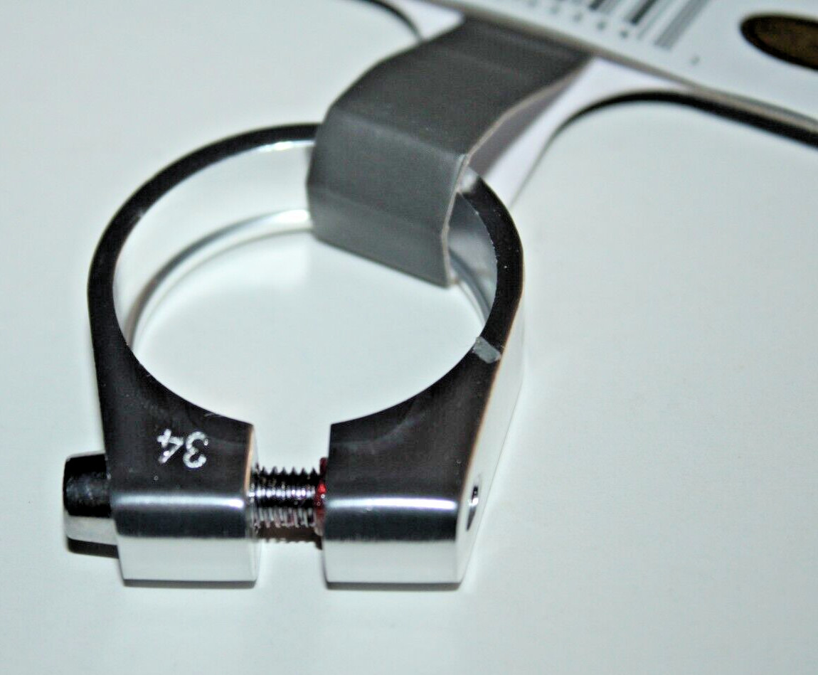 Kalloy Uno Bicycle Seat Post Clamp 31.8mm 11/4″ Silver SC100 665691 Free Shipper