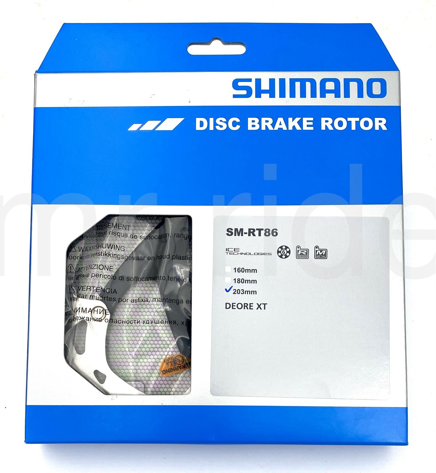 Shimano DEORE XT SM-RT86 203mm,ICE-TECH MTB Bicycle Bike Disc Brake Rotor New