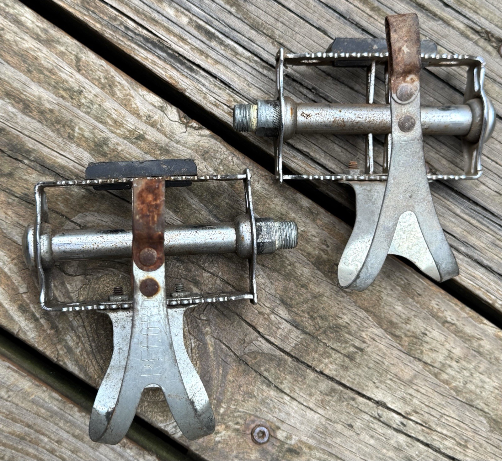 Vintage Record Road Bike Pedals 70s Made In Germany
