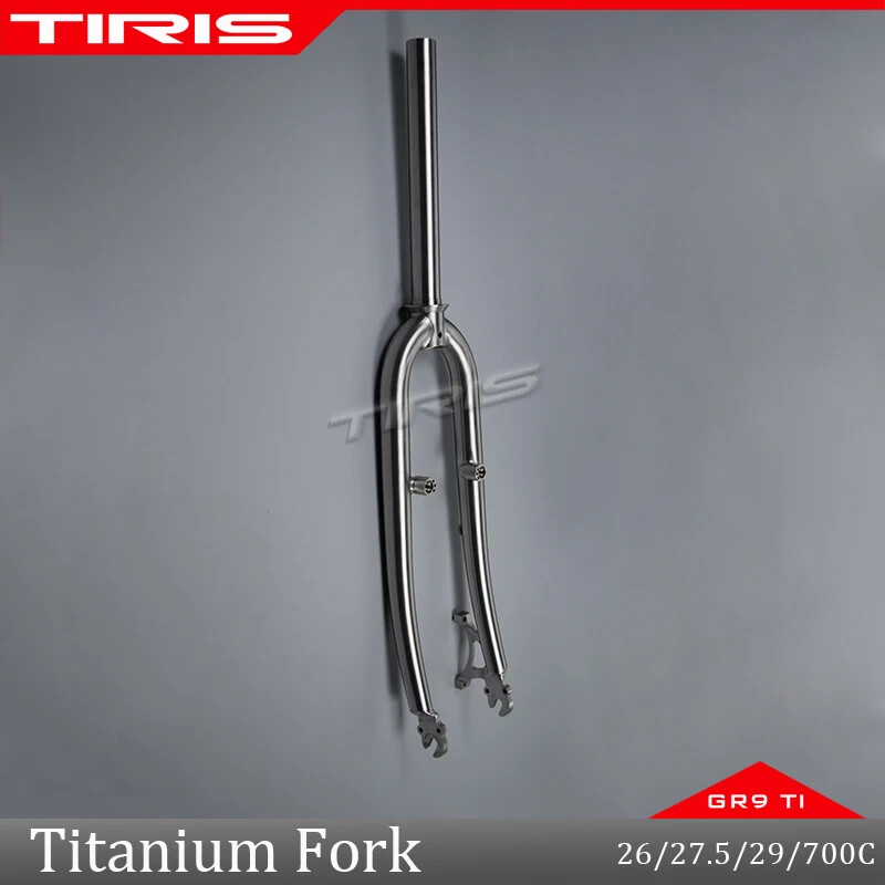 TIRIS Titanium Road Bicycle Front Fork for Gravel Bike Parts Accessories