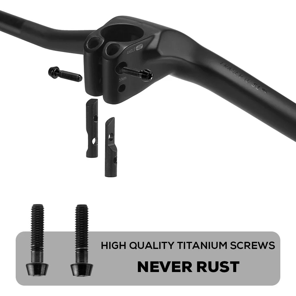 -40 Degree Full Carbon Fibre Integrated Mountain Bike Handlebar 60-100mm Stem