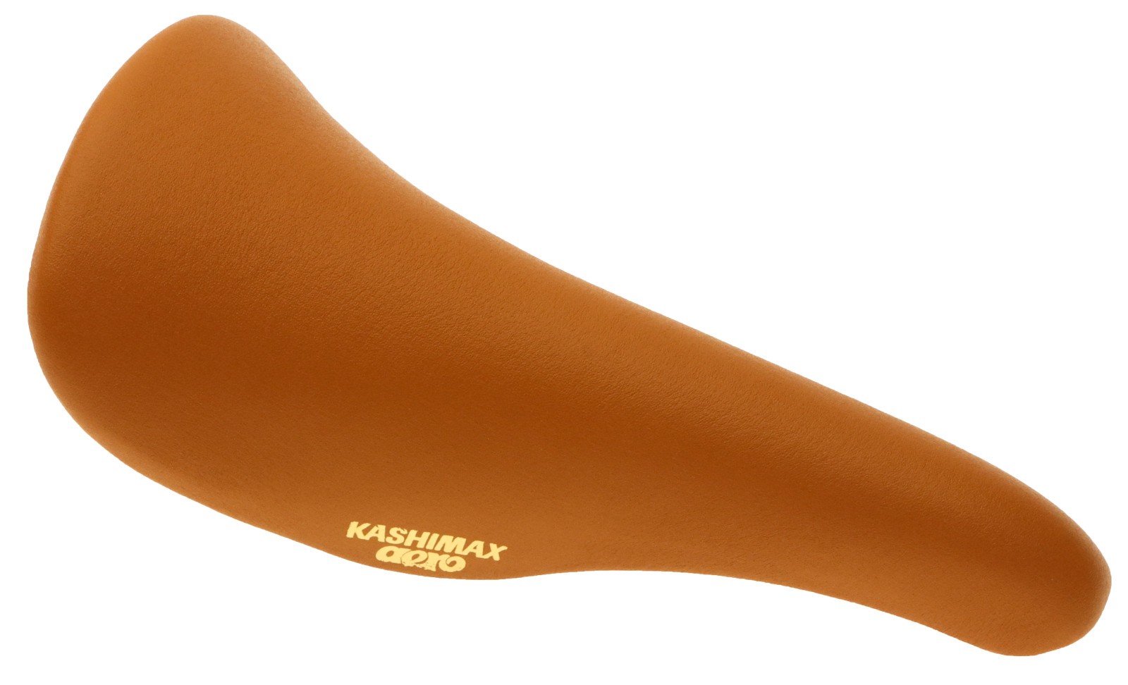 Kashimax Aero AX-4A Padded Saddle Standard Rails Smooth Leather Brown NEW NOS