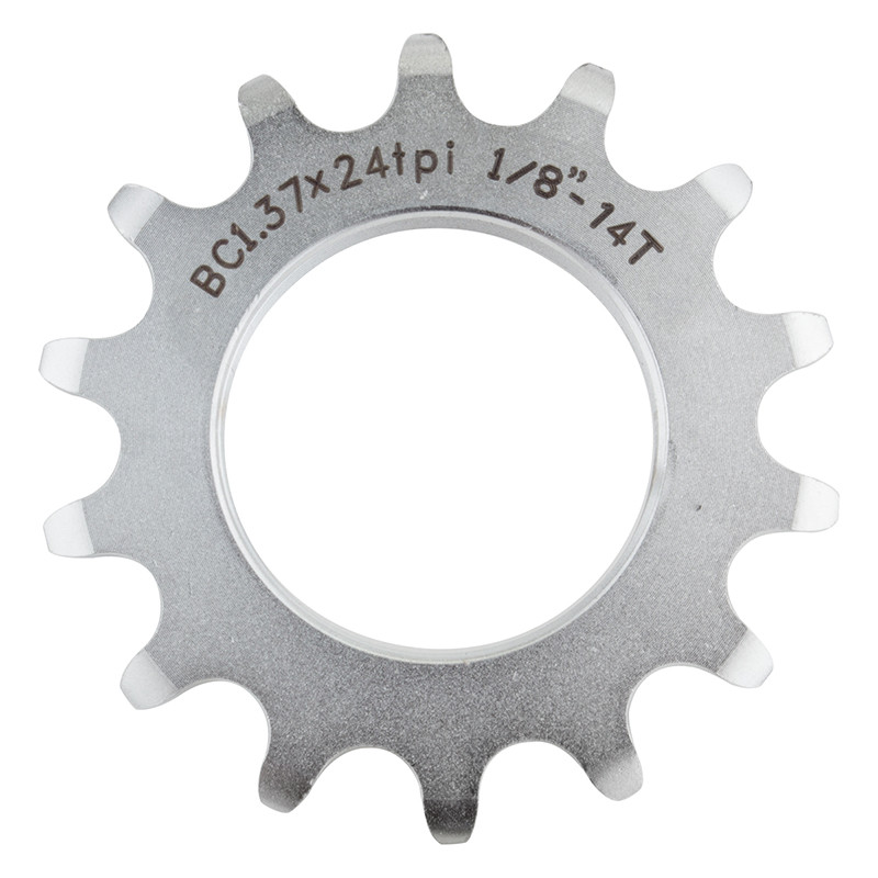 Origin8 Bicycle Track Cog 14T x 1/8″ Fixed Gear Silver CNC Chromoly Urban Bike