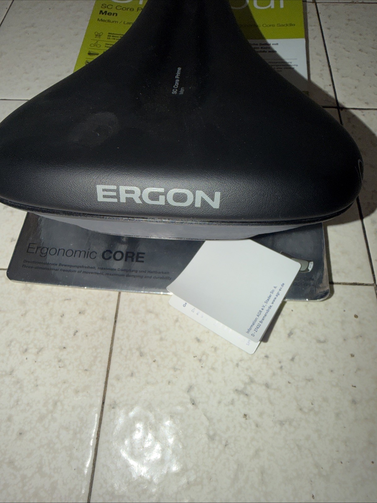 Ergon SC Core Prime Medium / Large Men’s Bicycle Saddle City / Tour