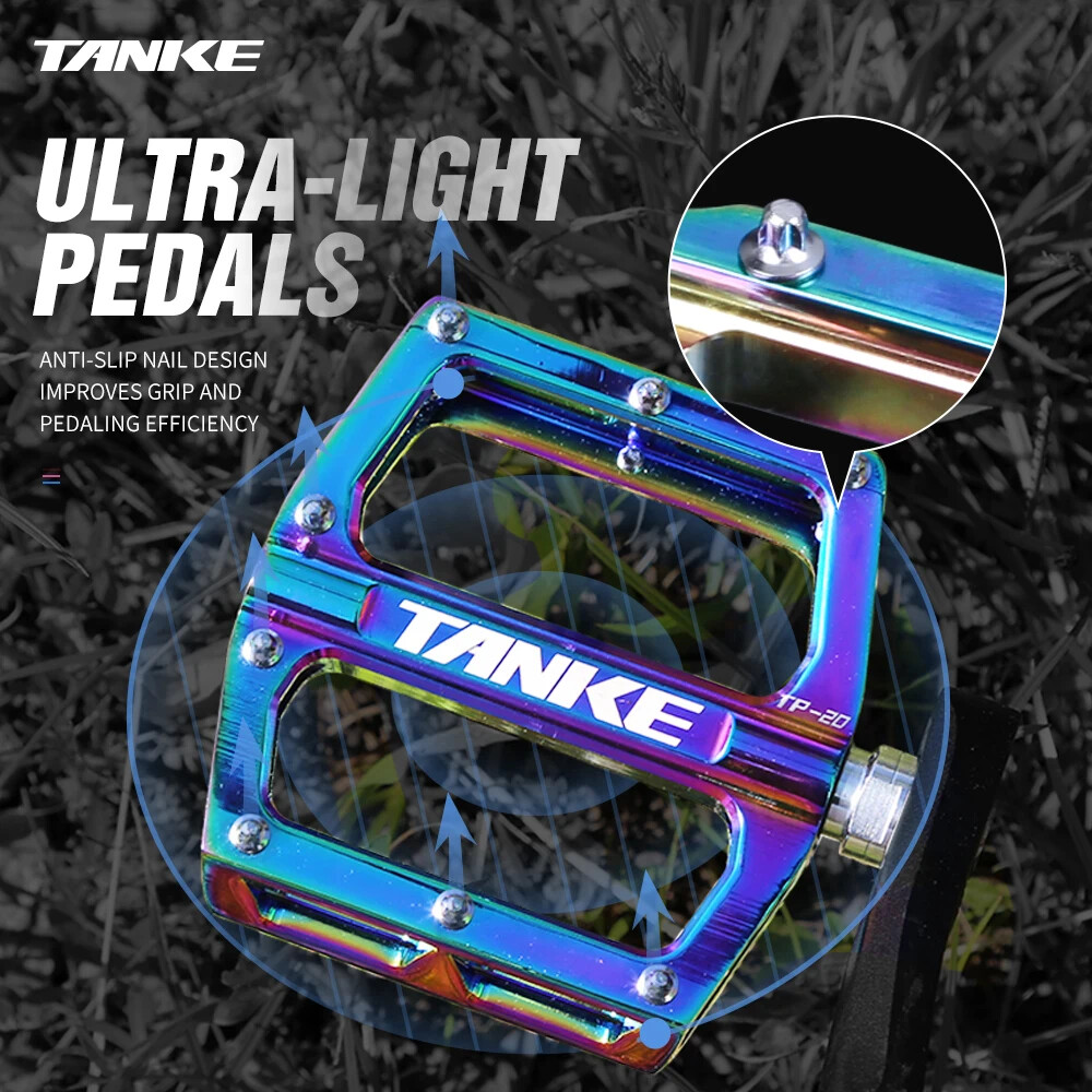 Mountain Bike Pedals Ultralight Hollow Anti-skid Bearing MTB Foot Pedals