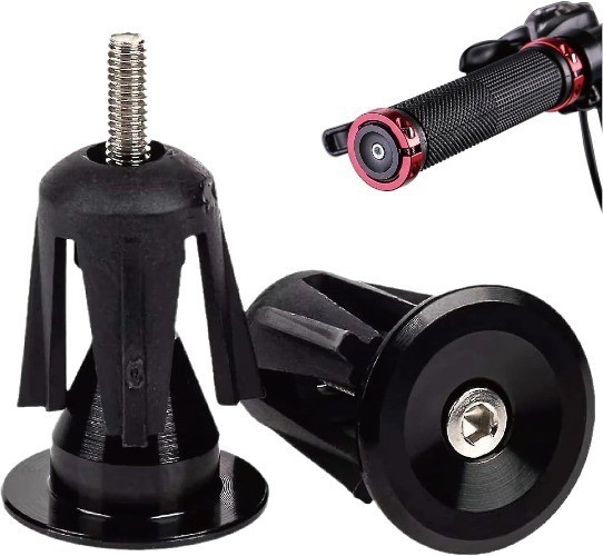 Bike Handlebar Ends Caps with ScrewColor: Black Color: Black