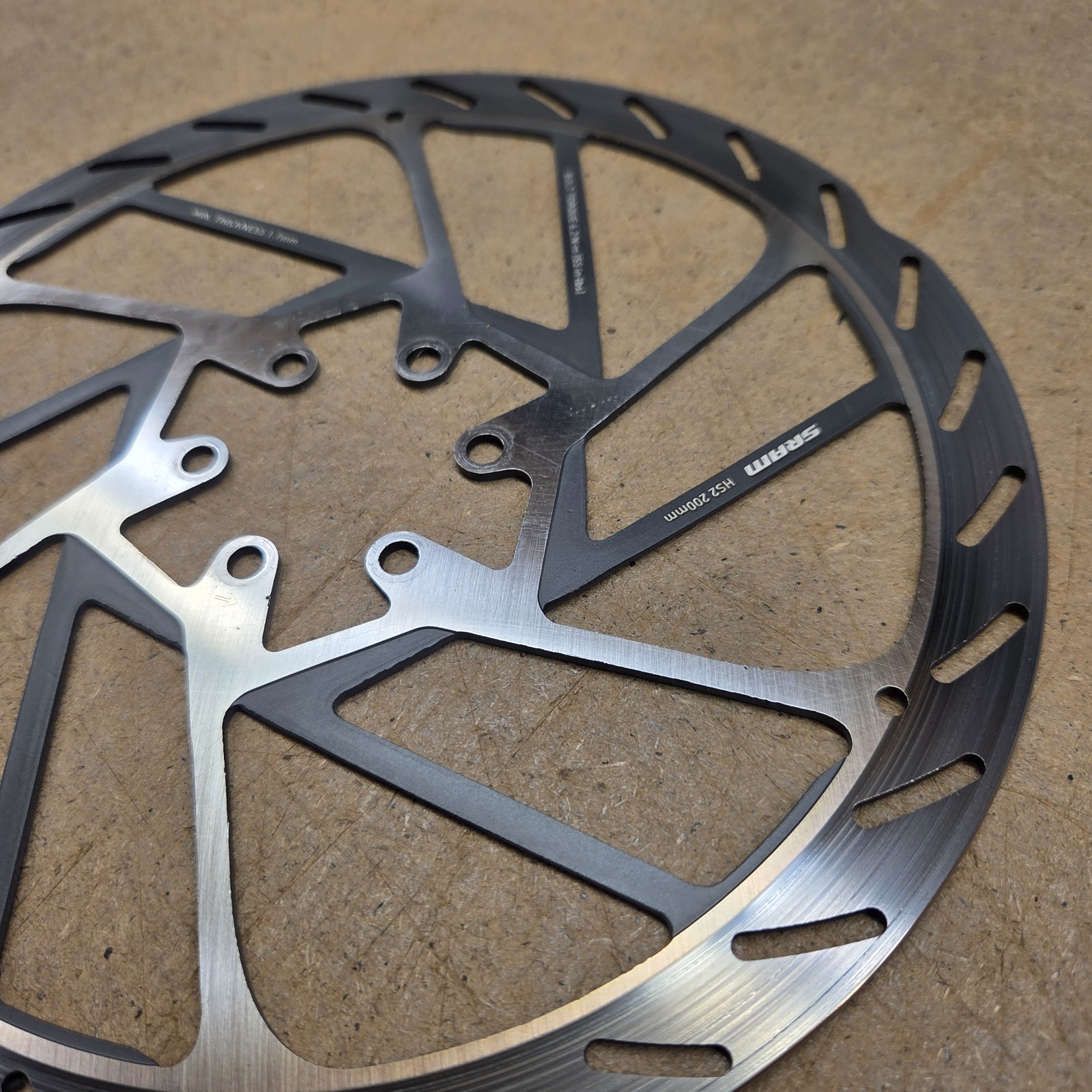 Pair Of SRAM HS2 200mm Disc Brake Rotors Used 2 Rides