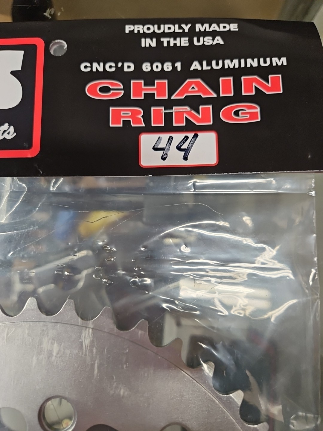 MCS CHAINRING BMX BIKE SPROCKET 44t Silver USA MADE! GT Haro Racing Redline new