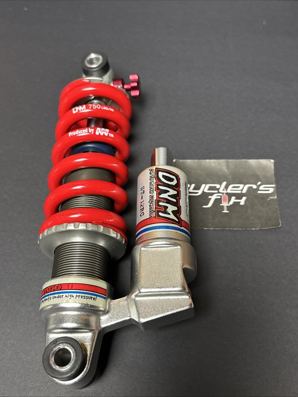 NOS DNM Burner ST-12RC 750Lbs Downhill Mountain Bike Rear Shock Mtb Suspension