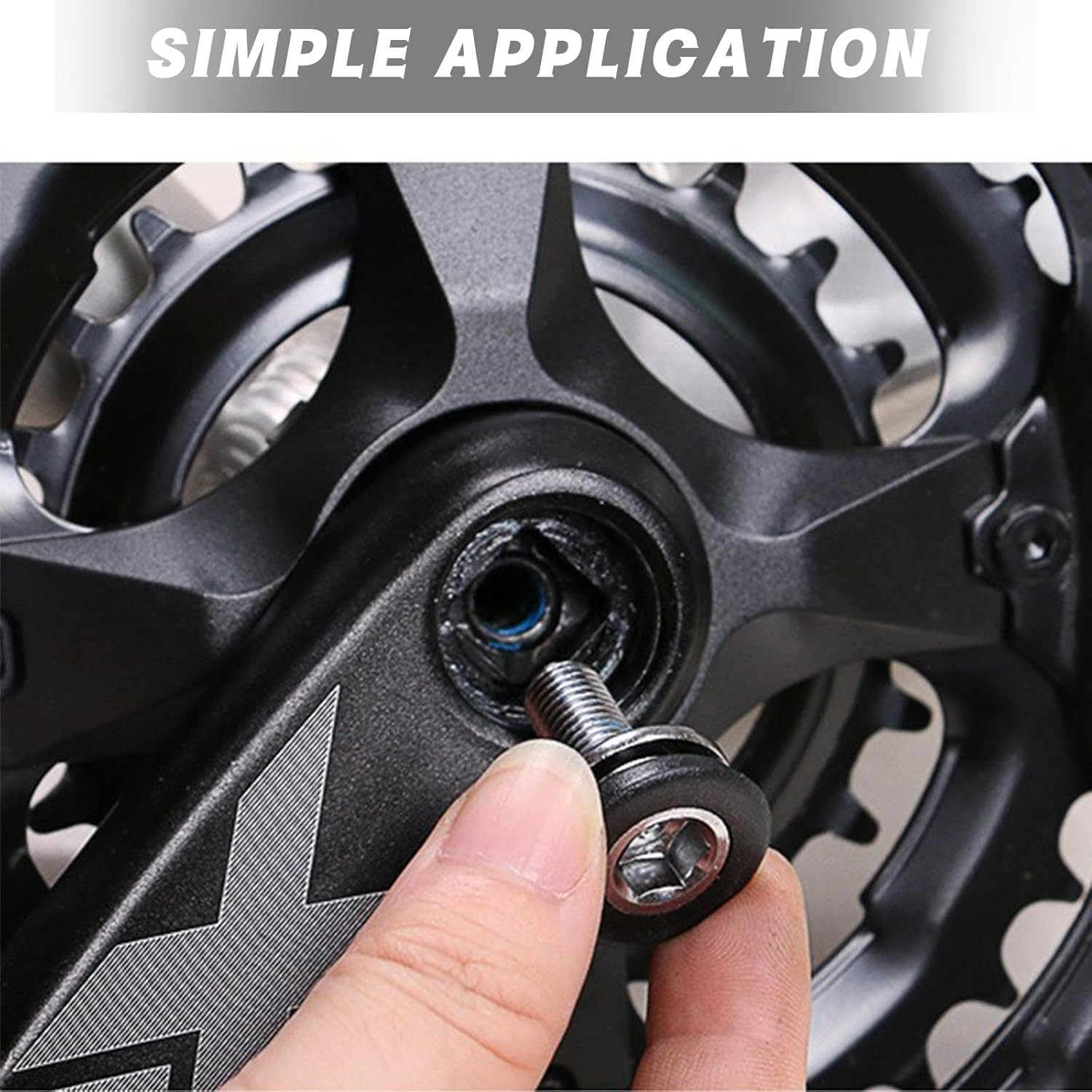 2PCS Bike 8Mm Hex Crank Arm Fixing Bolts Screws with Caps – Capless Bottom