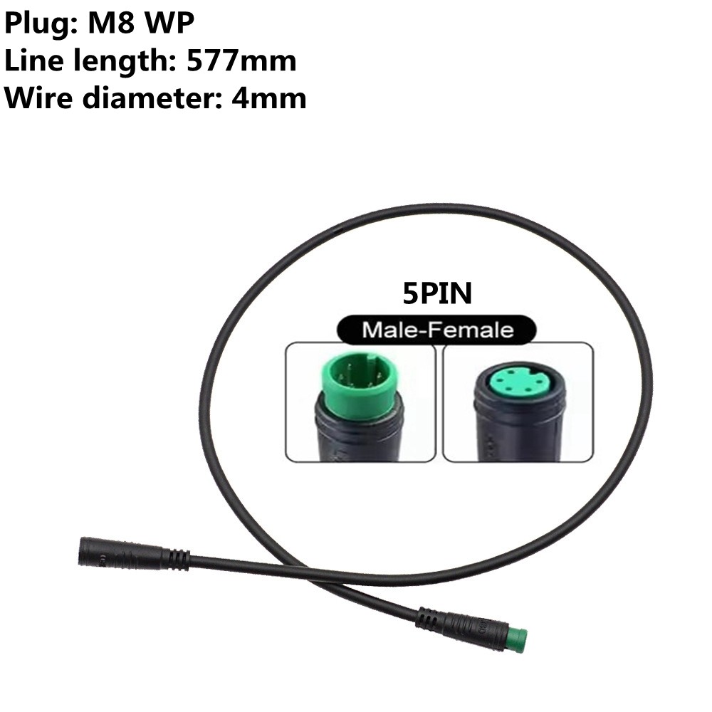 Ebike Display Extension Cable Female to Male/Female to Female/Male to Male 5 Pin