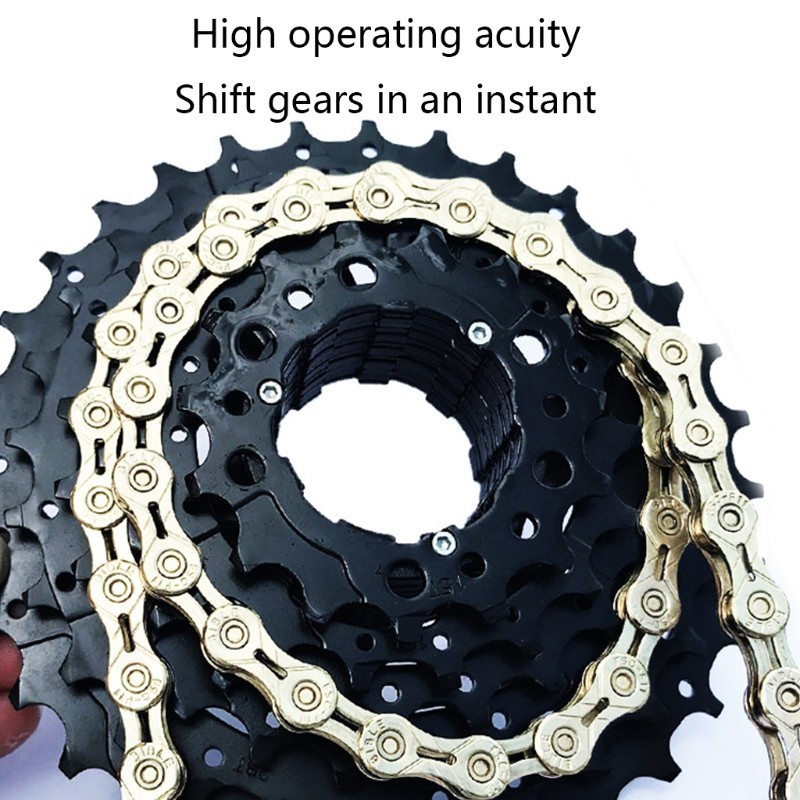 1/2”X11/128″ 10 11 Speed Ultralight Chain Half-Hollow MTB 116Links Chain