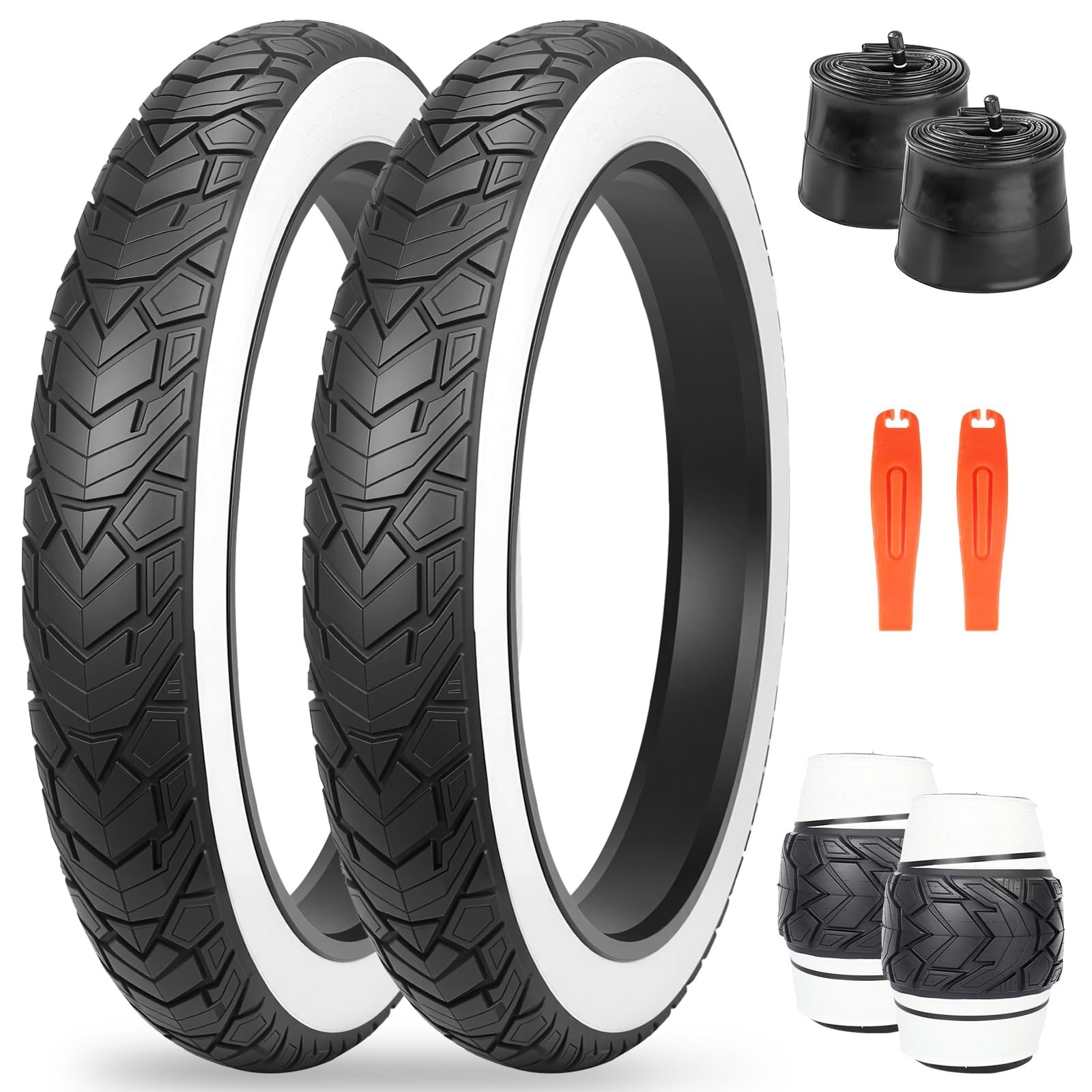 MEGHNA Fat Bike Tire 20/26 x 4.0 inch Fat Tire 20/26 inch Heavy Duty Grooves …