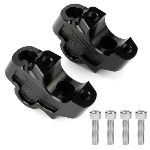 Motorcycle Handlebar Risers, CNC Handle Bar Risers Mount Clamp Adaptor
