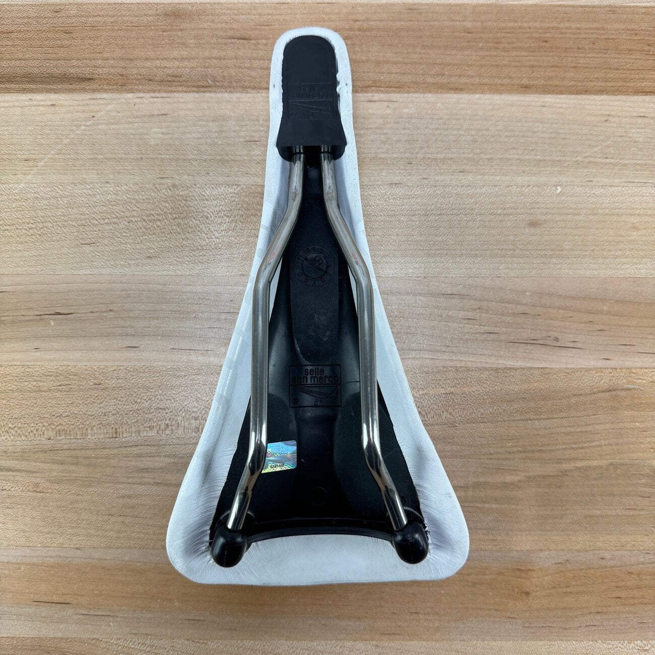 Selle San Marco Concor Light 128mm 7x7mm Titanum Rails White Bike Saddle 222g