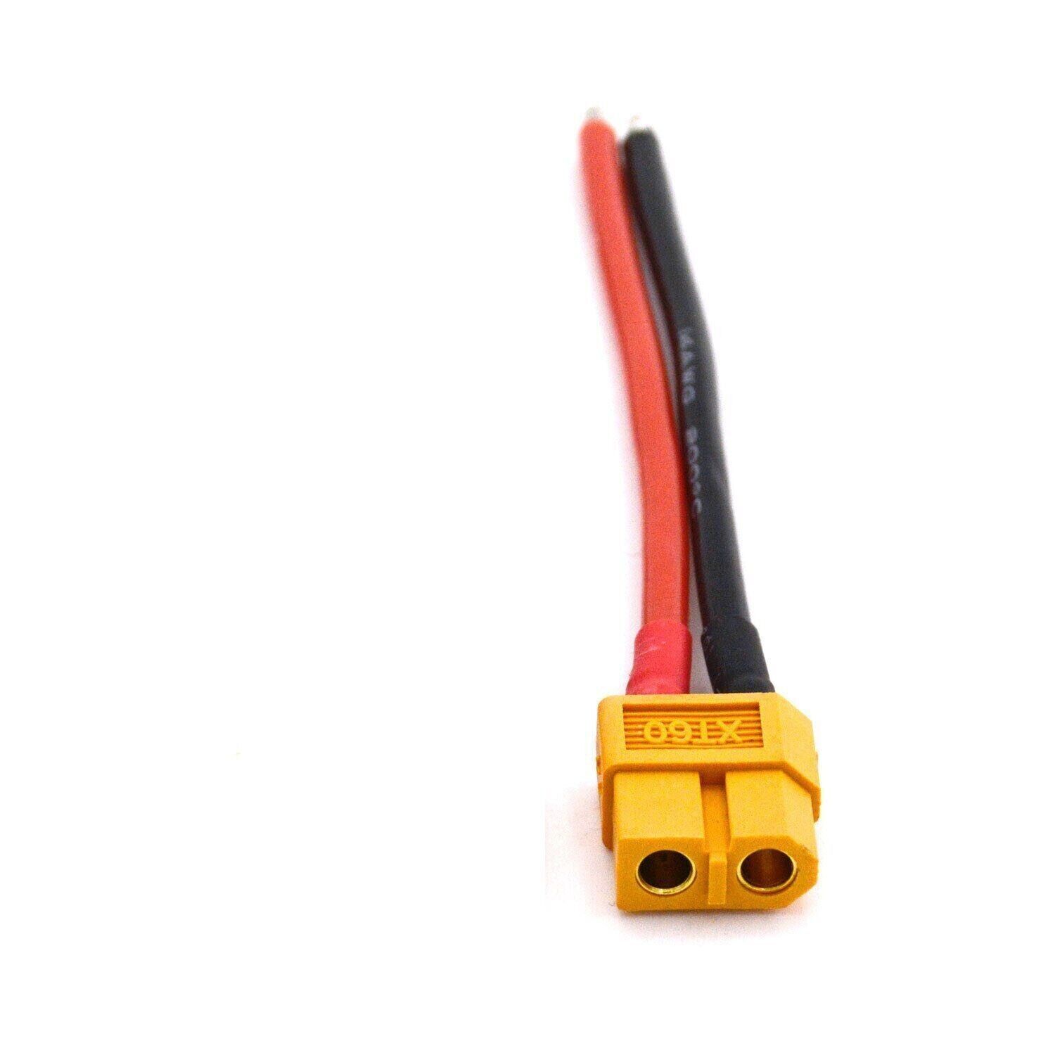 XT60 Female Cable Parallel Ebike Li-Ion Battery Connector 10AWG Silicone Wire