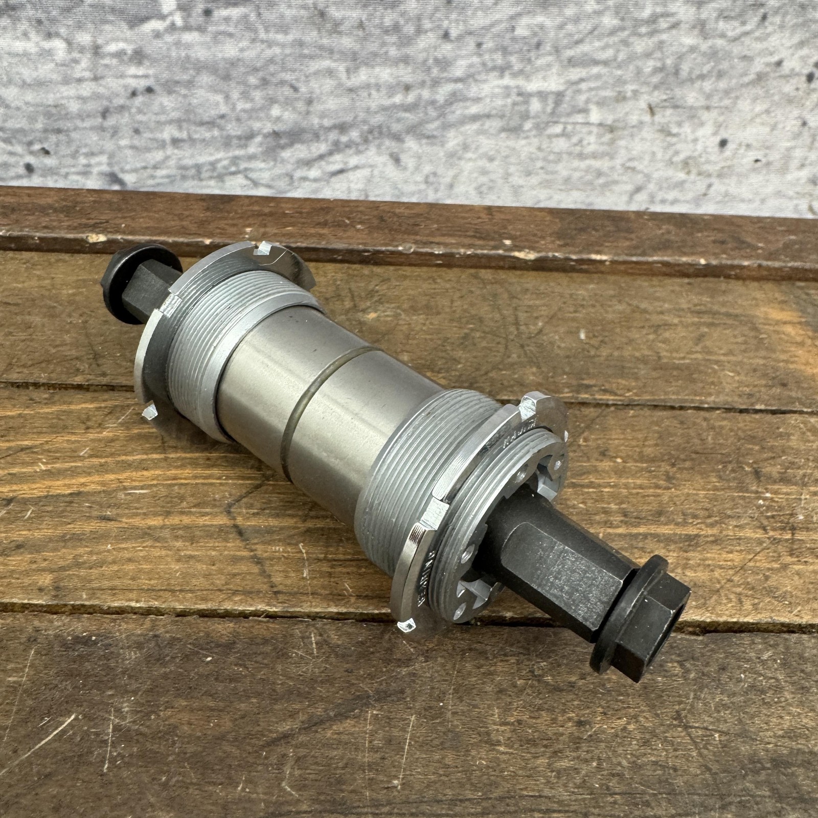 Vintage Kajita Adjustable Bottom Bracket 1.37×24 BSA 119.5mm Square Taper Tandem