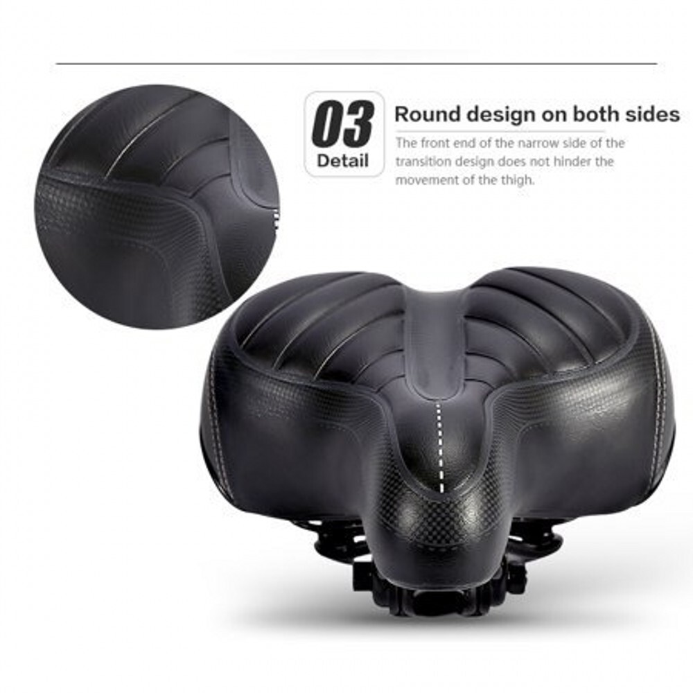 Comfort Wide Big Bum Soft Gel E-bike Bicycle Saddle Seat Air Cushion Gel Pad