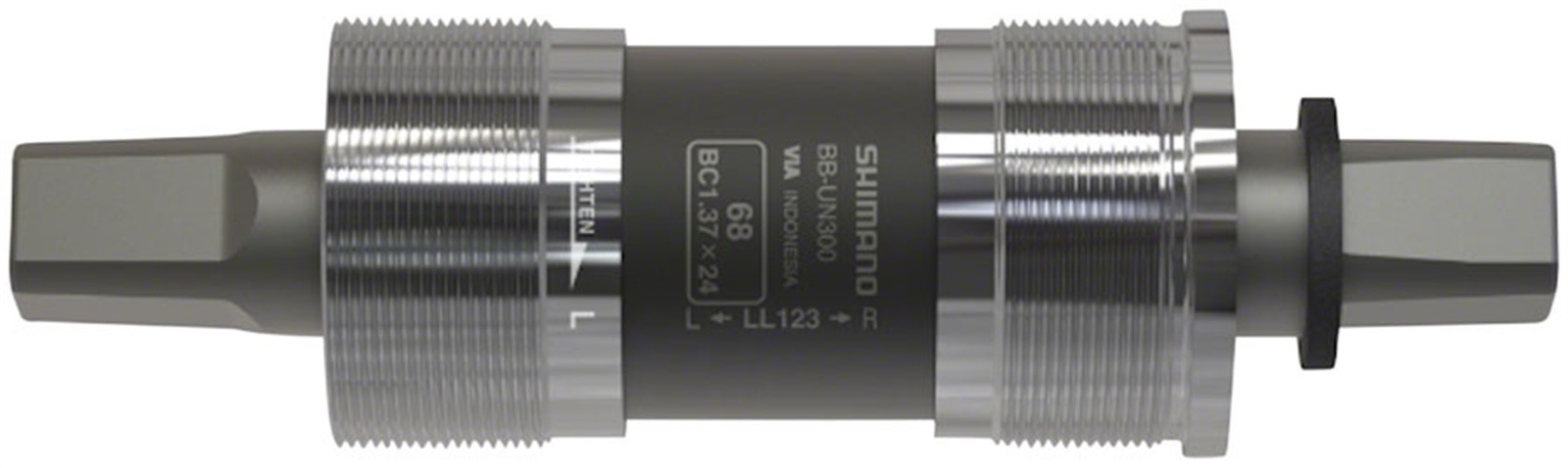 Shimano BB-UN300 Bottom Bracket – English, 68 x 122.5mm Spindle, Square Taper JI
