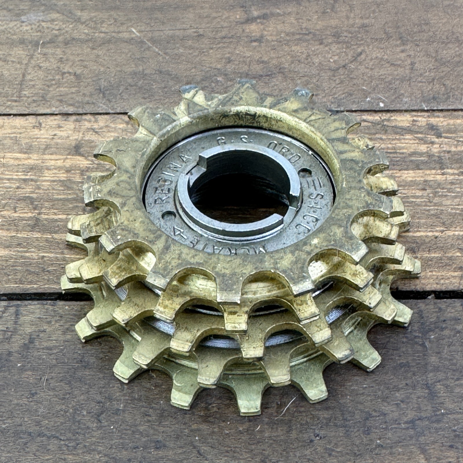 Vintage Regina GS Oro Freewheel French Thread 18 Tooth 5 Speed 14 Tooth Gold