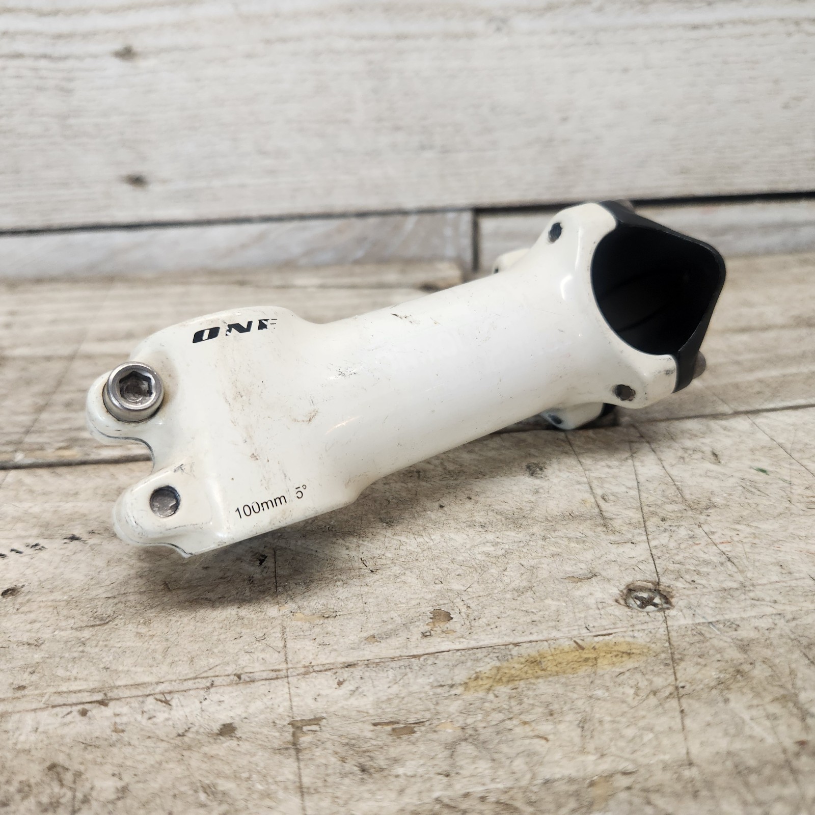 ControlTech ONE Threadless Stem 95mm 31.8mm Clamp 1-1/8” Steerer White Alloy