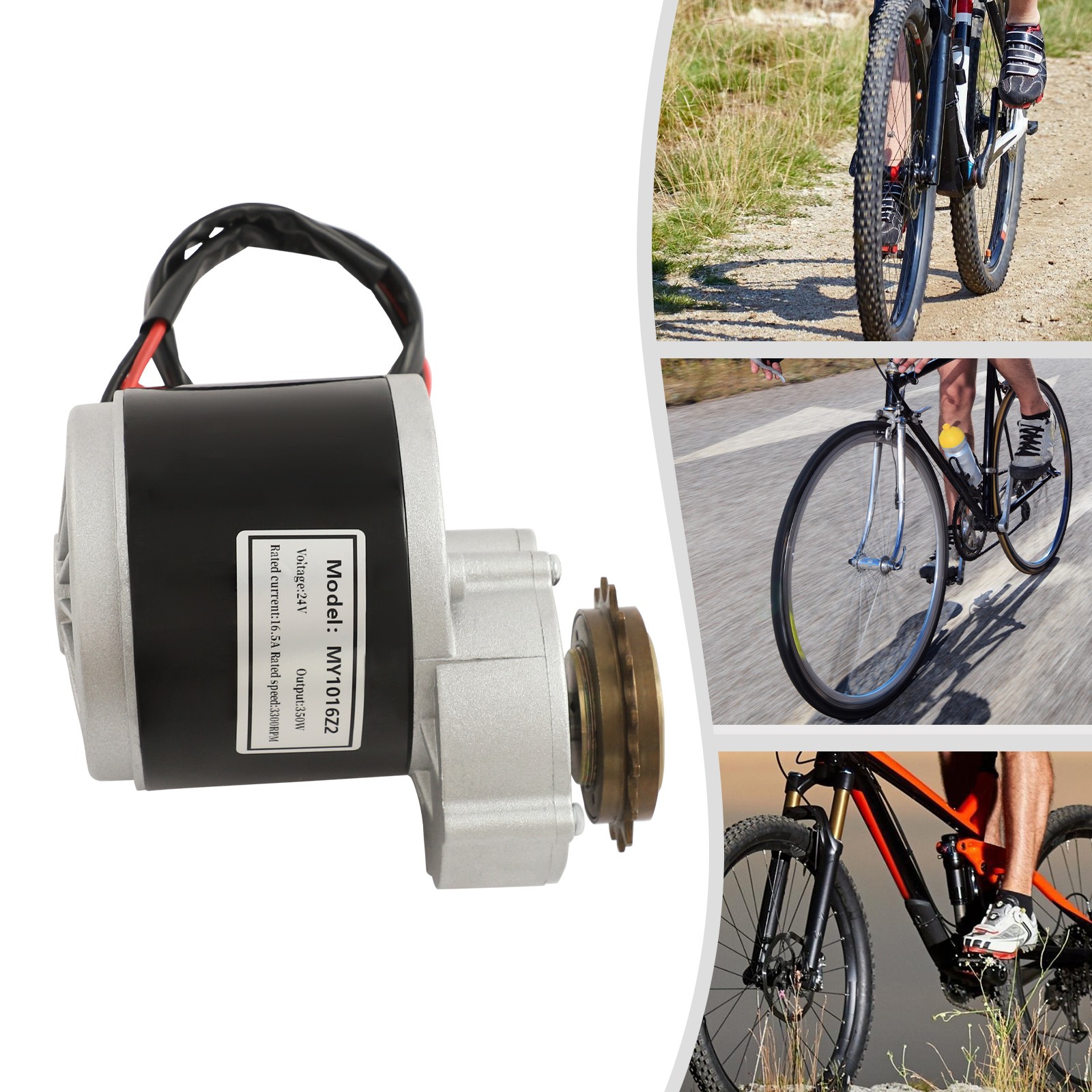 Electric Conversion Kit, E-Bike Modification Kit with LED Display, 24V 350W