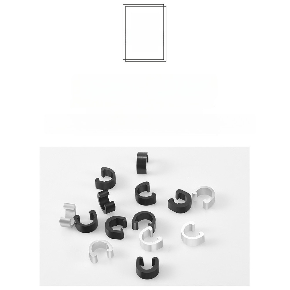 Aluminum Alloy Plastic Metal C Shaped Clip for Bicycle Brake Gear Cable Routing