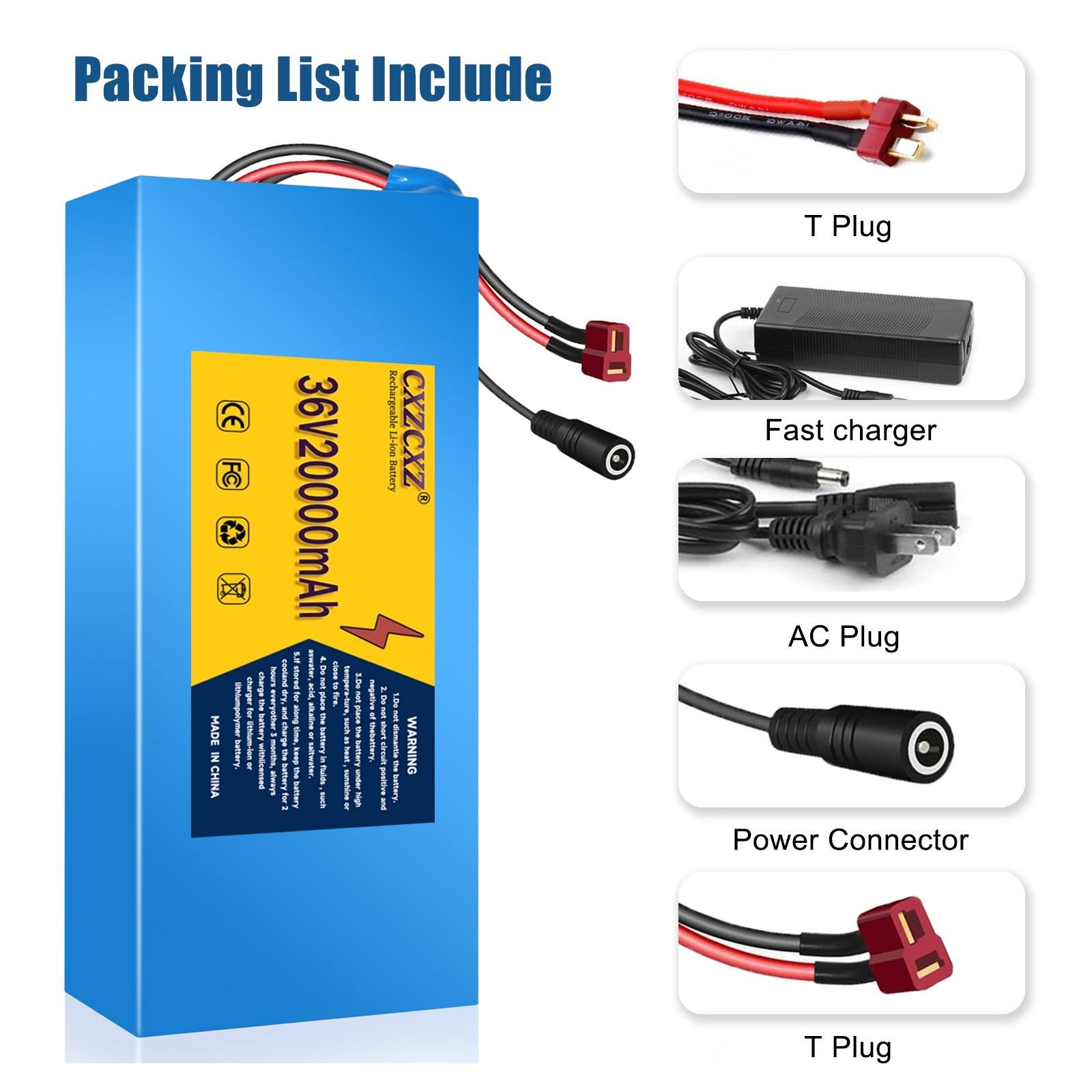 36v 20Ah Lithium Lifepo4 Ebike Battery Pack for 200W-800W Bike Motor 30A BMS
