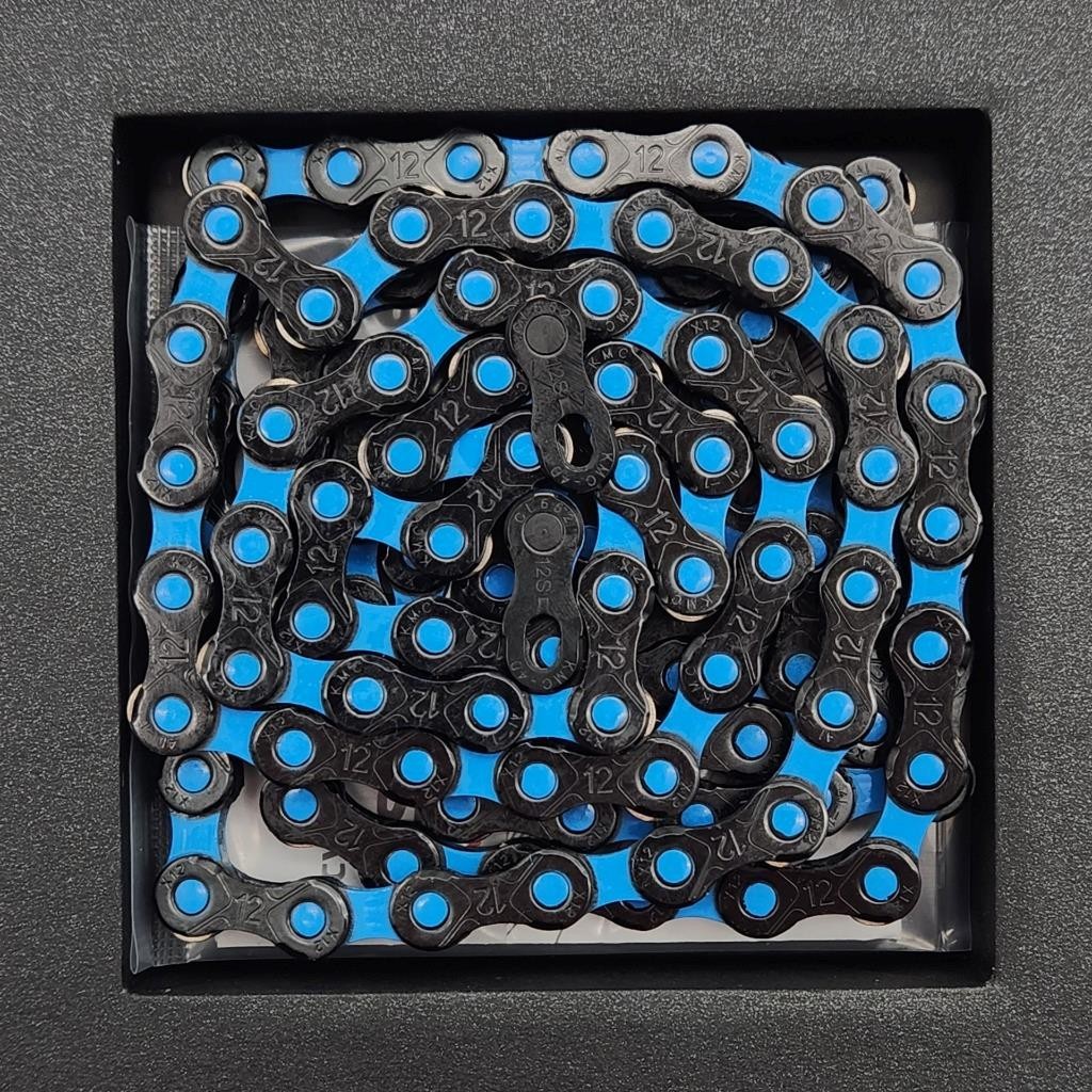KMC Go Waxed 12-Speed Blue DLC 12 Bicycle Chain Wax fits Shimano SRAM